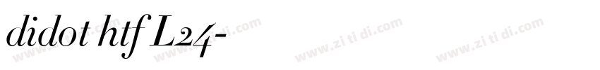 didot htf L24字体转换
